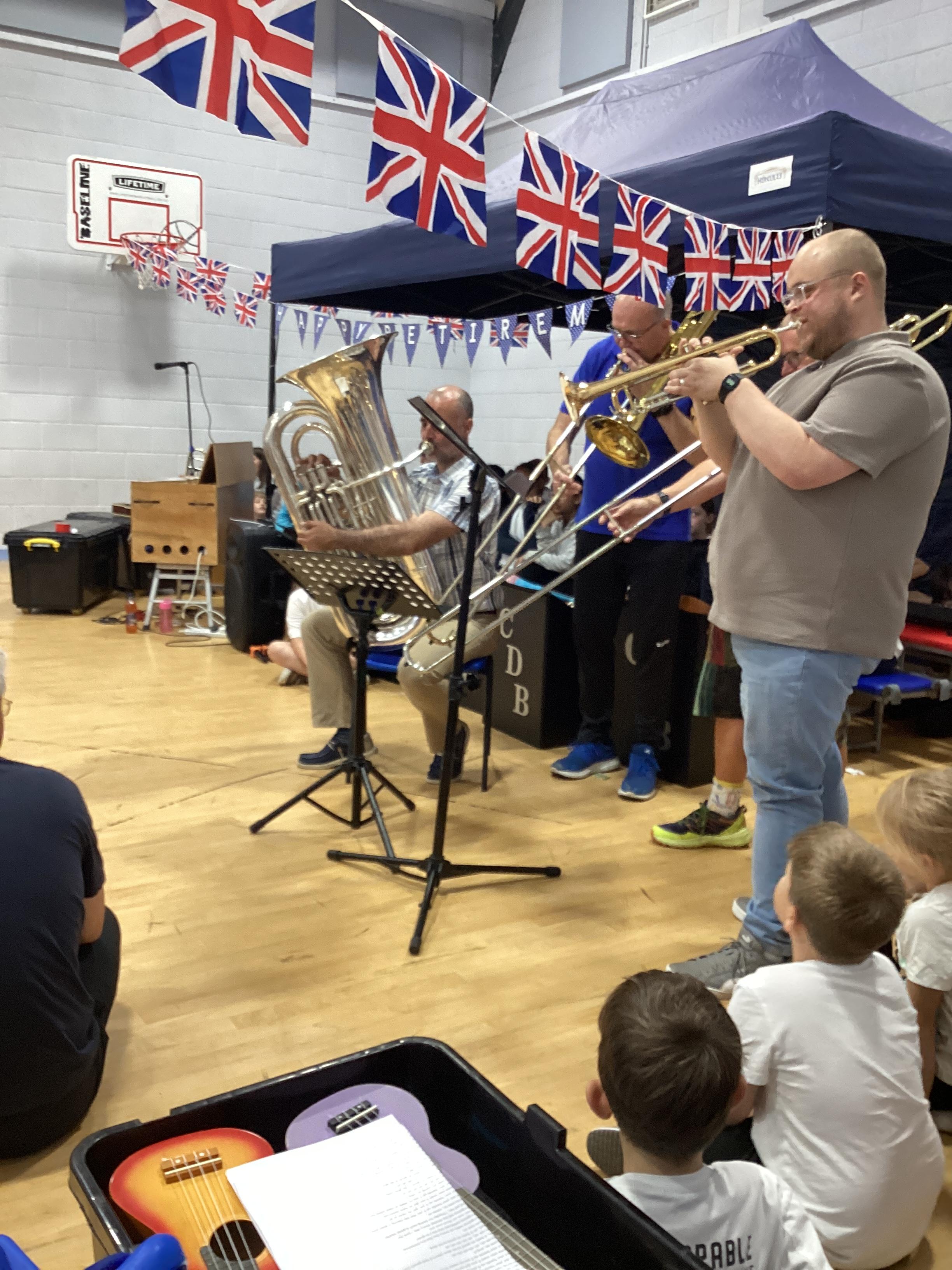 Mr Stanton and Mr Hyde performing at our concert.